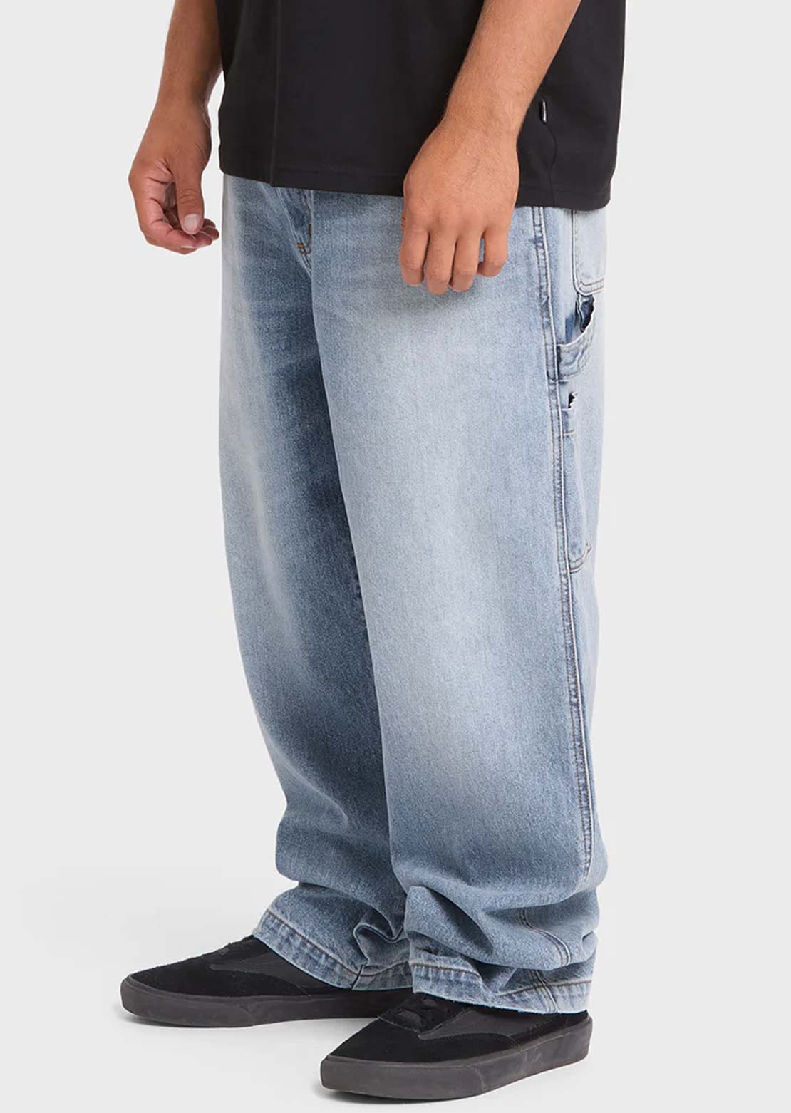 Billabong Men's Bad Dog Pants Bleached Blue Wash