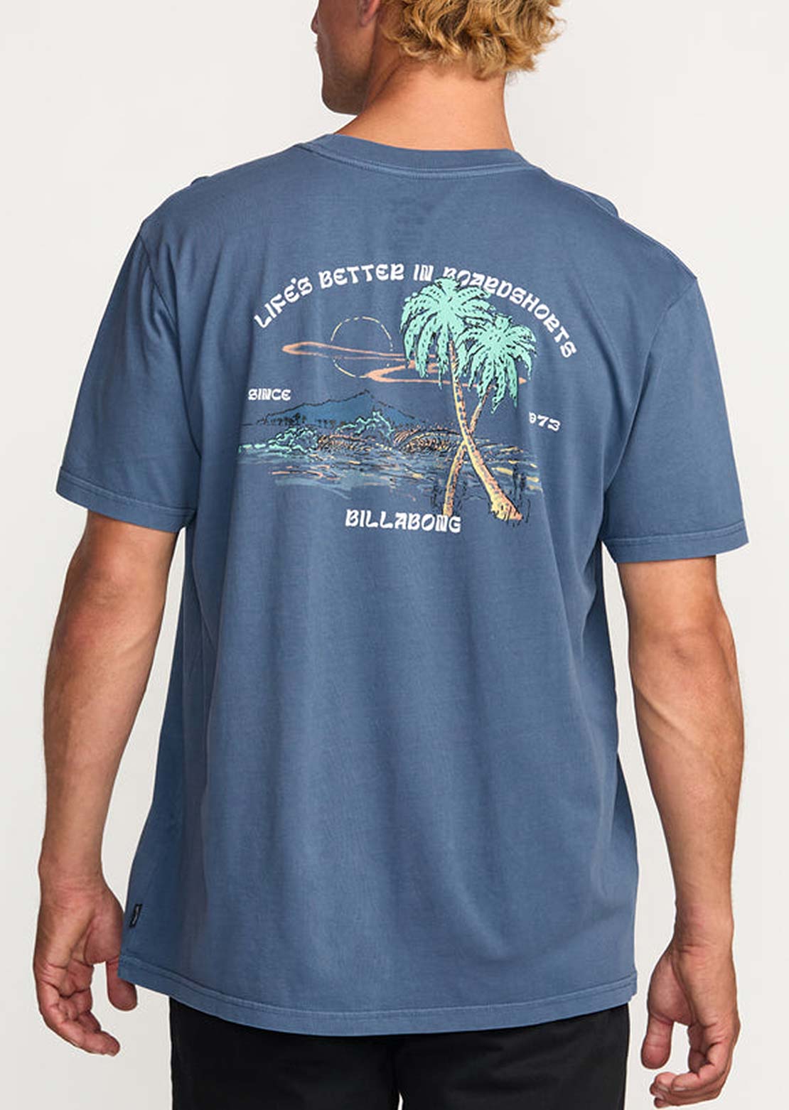 Billabong Men's Better Premium T-shirt Deep Blue