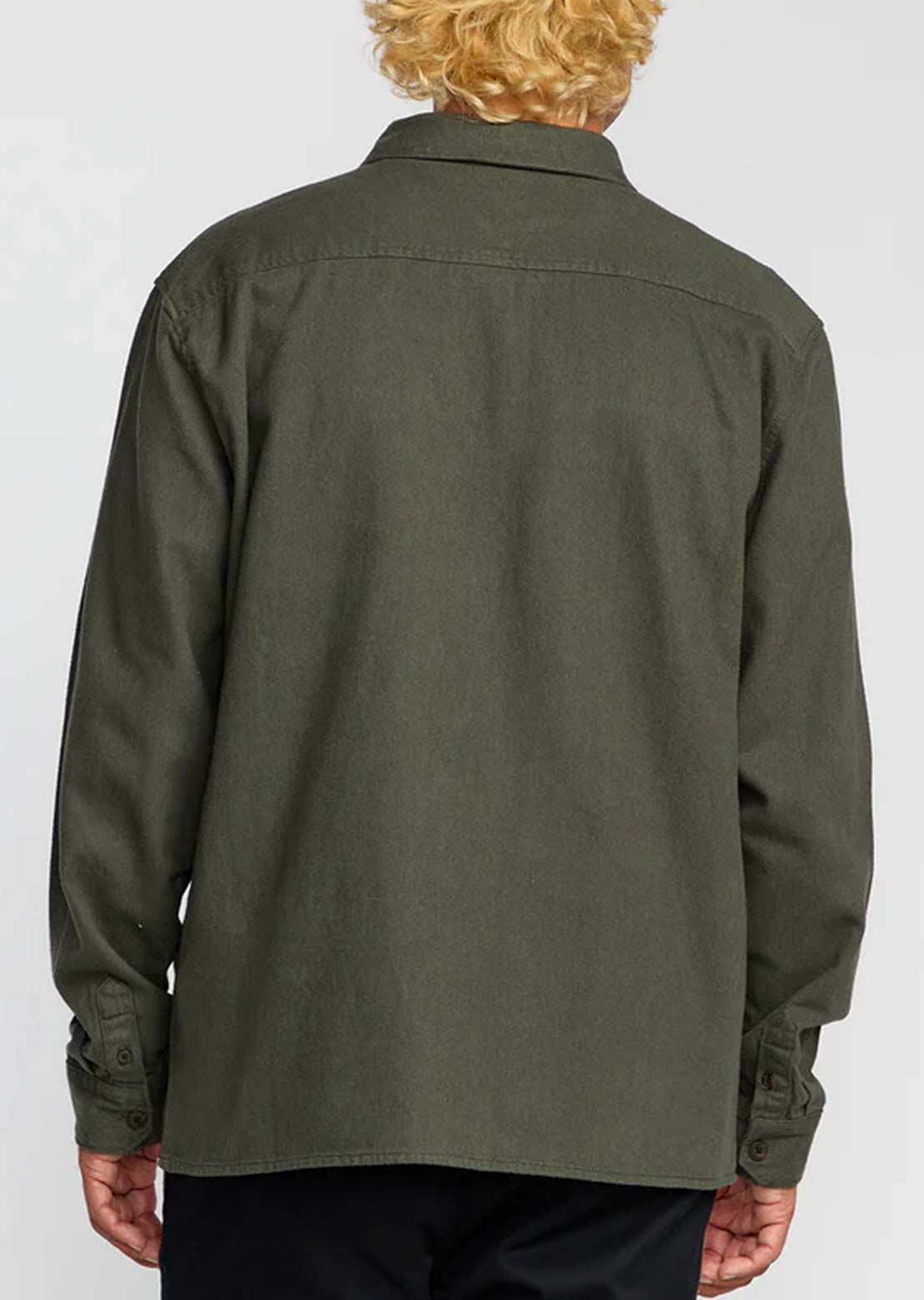 Billabong Men's Bong Days Button Up Shirt Dark Military