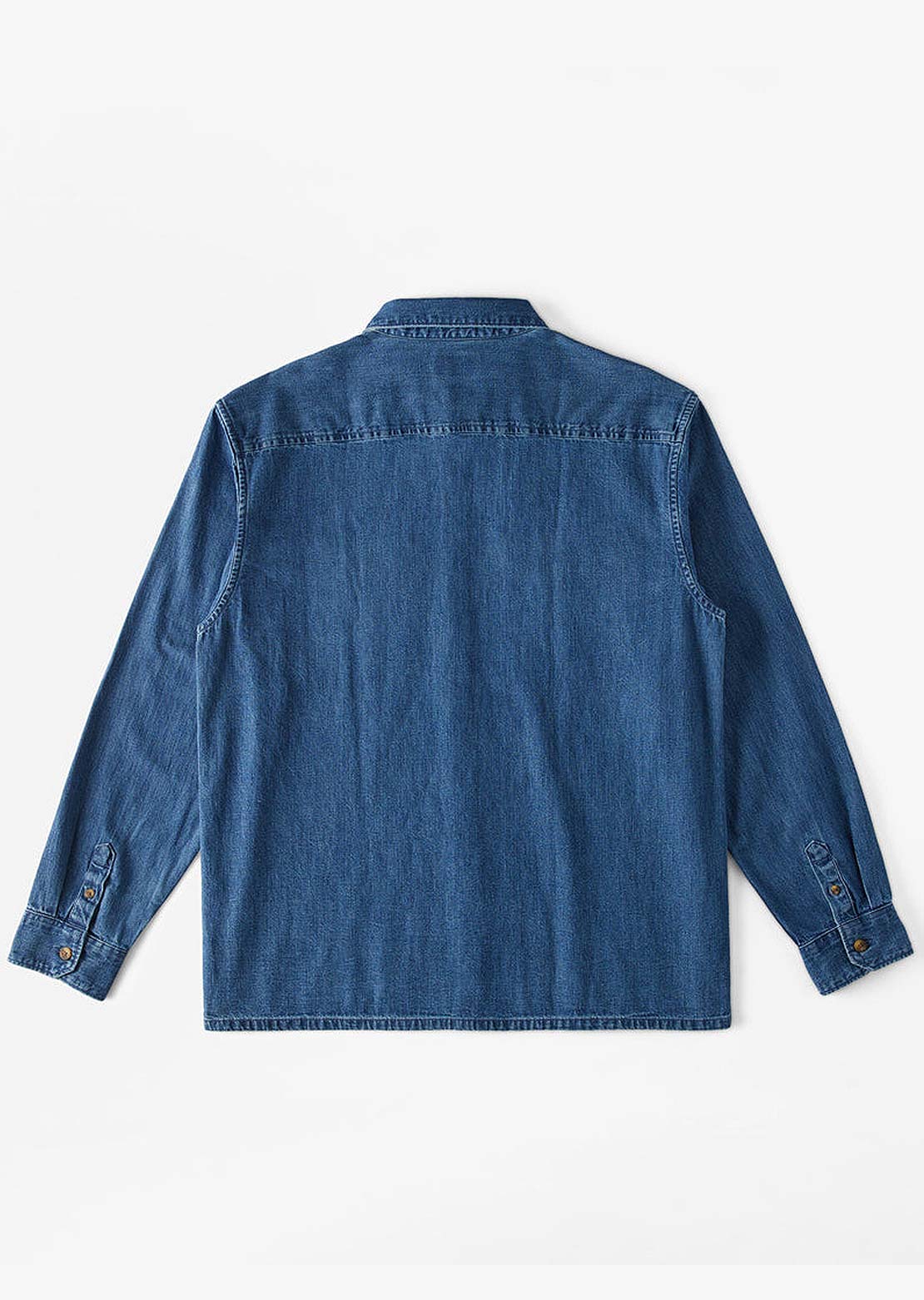 Billabong Men's Bong Days Button Up Shirts Denim Blue