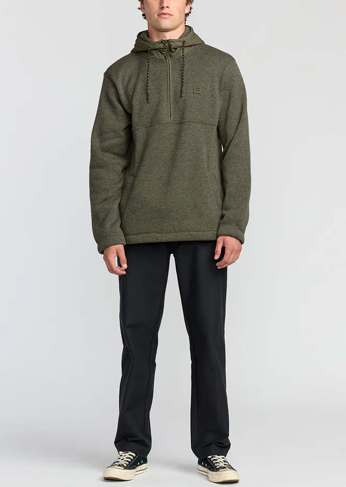 Billabong Men's Boundary Pullover Fleece Military Heather