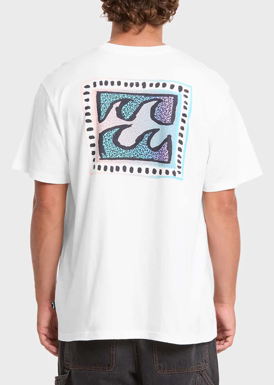 Billabong Men's Crayon Wave Premium T-Shirt Off White