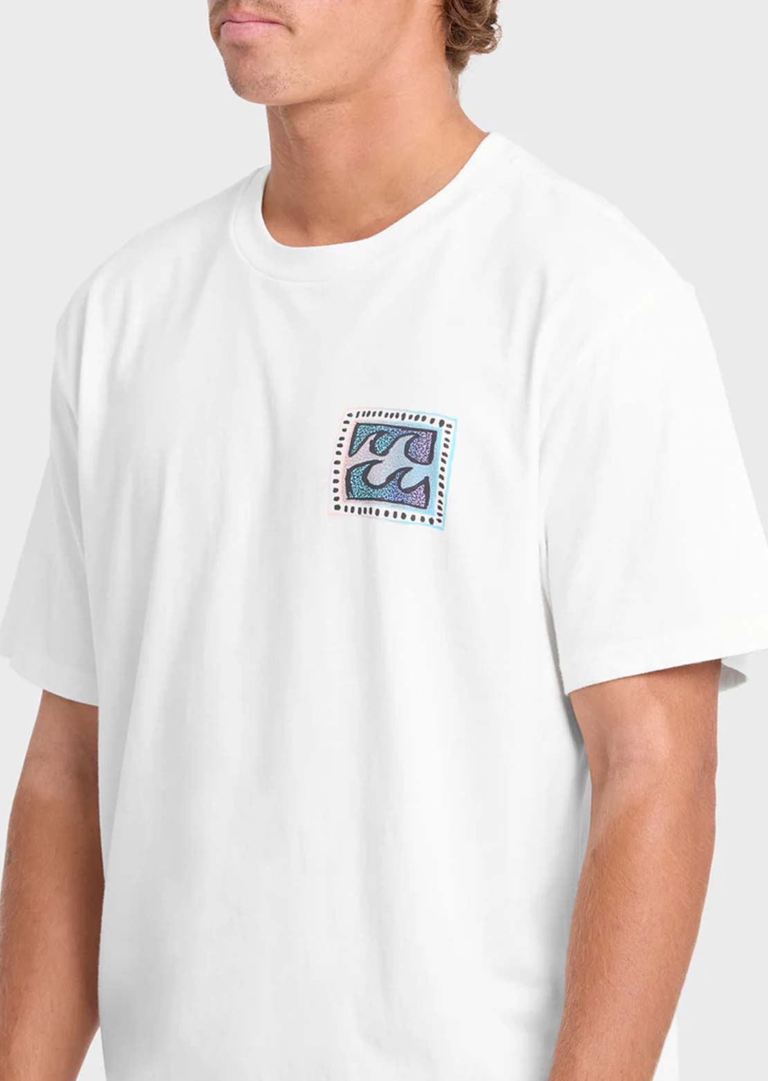 Billabong Men's Crayon Wave Premium T-Shirt Off White