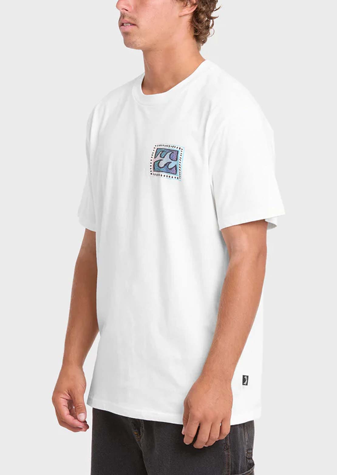Billabong Men's Crayon Wave Premium T-Shirt Off White
