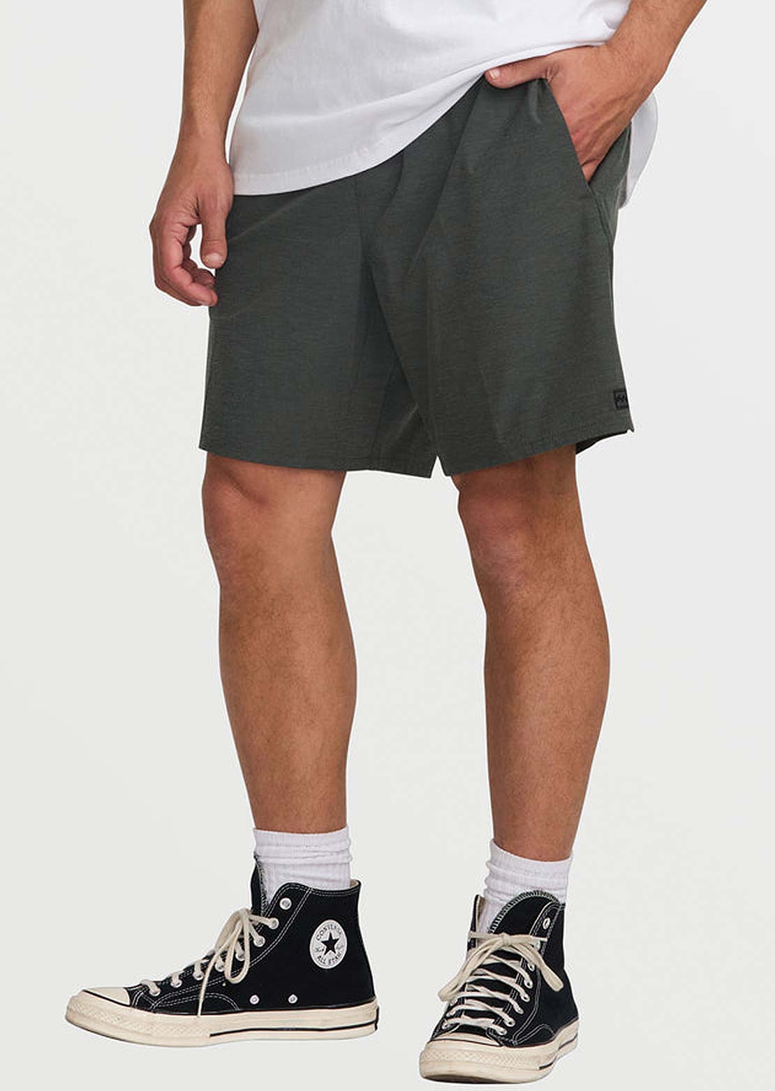 Billabong Men&#39;s Crossfire Elastic Submersible Shorts Asphalt