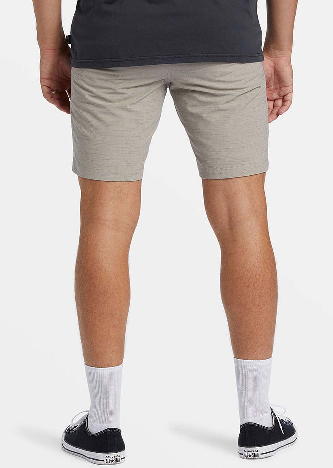 Billabong Men's Crossfire Slub Mid Shorts Stone