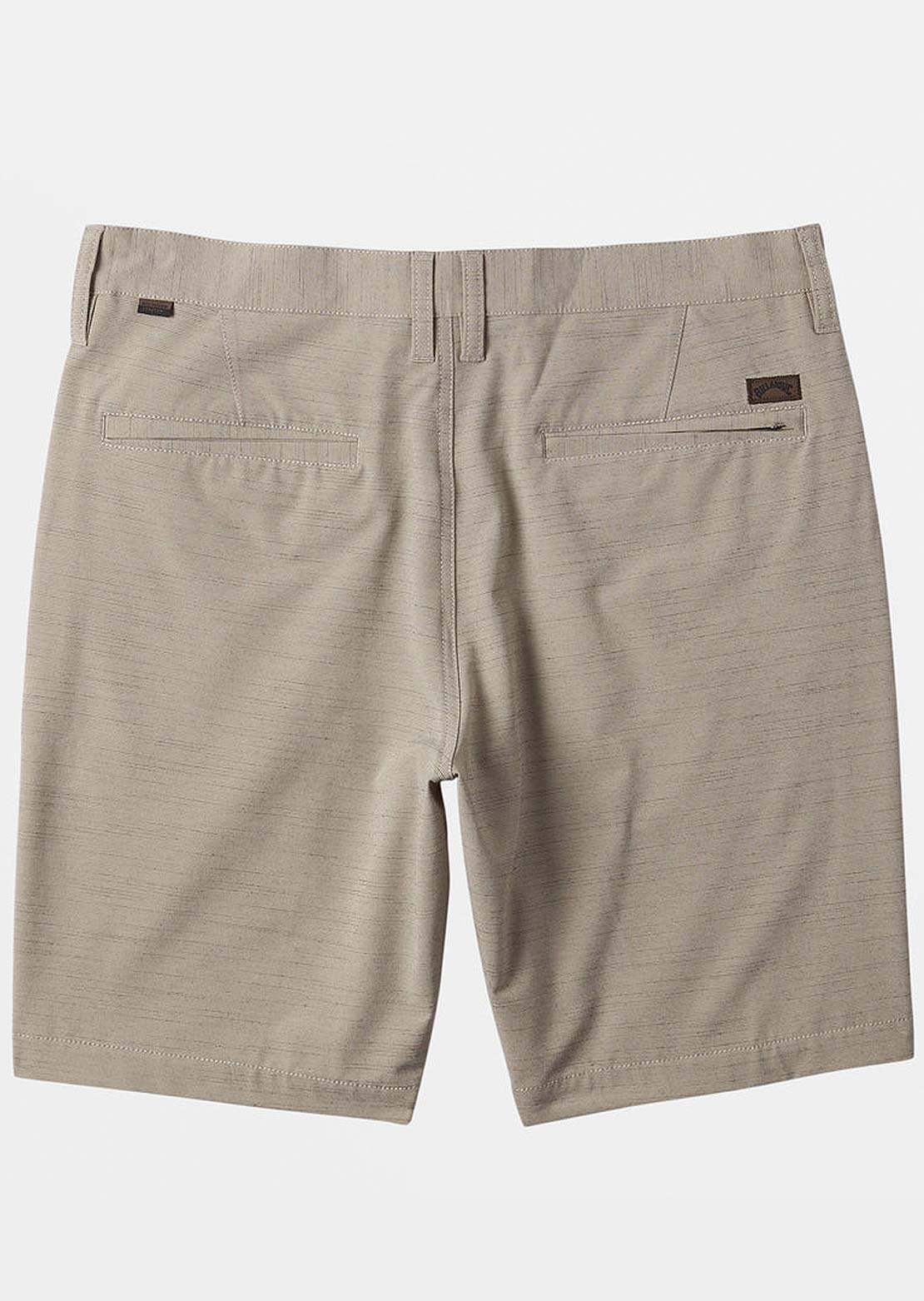 Billabong Men's Crossfire Slub Mid Shorts Stone