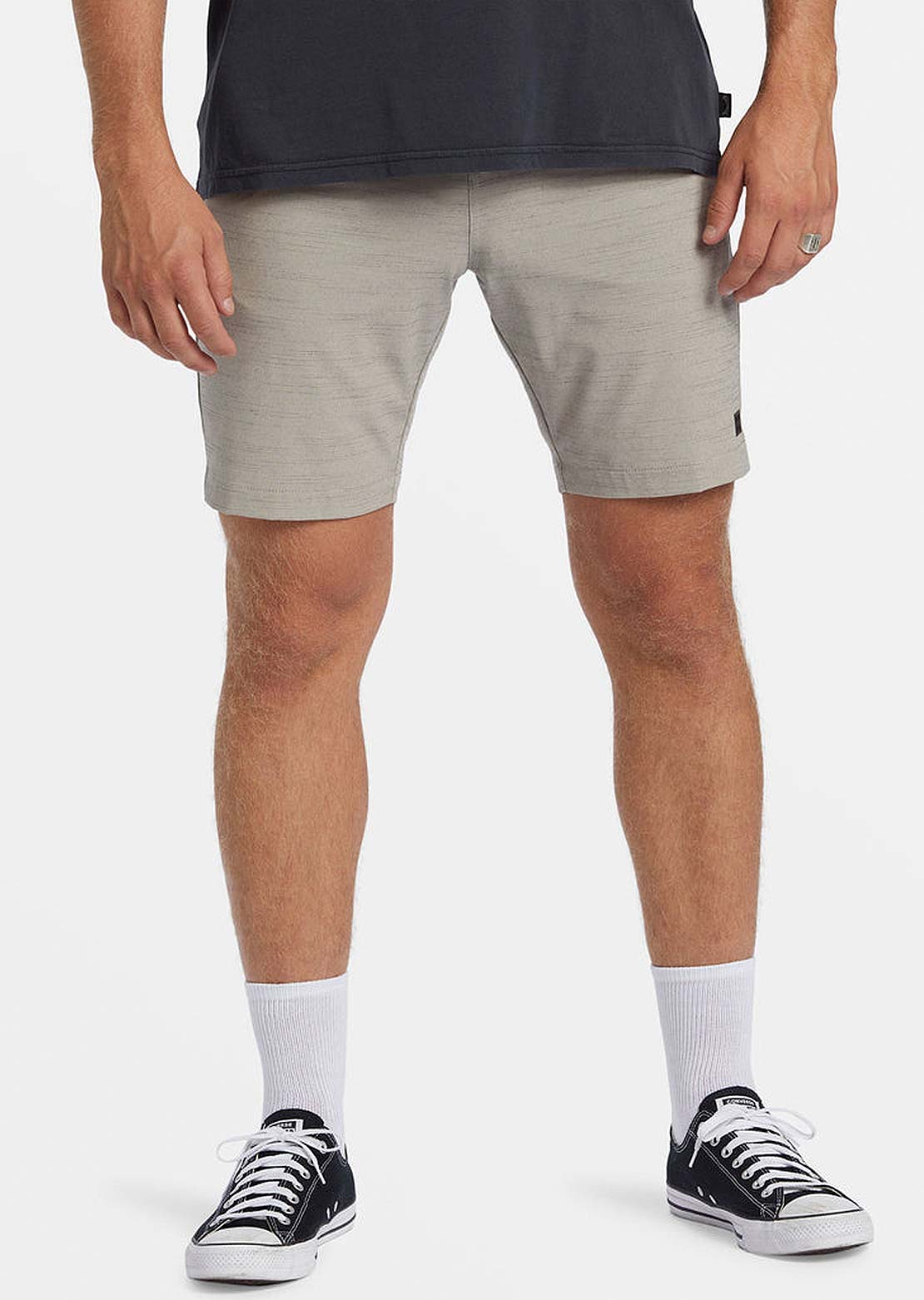 Billabong Men's Crossfire Slub Mid Shorts Stone