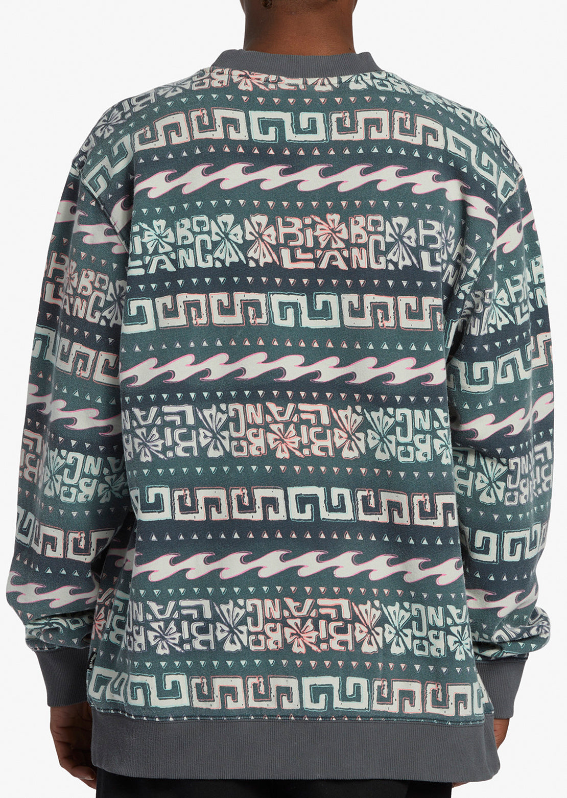 Billabong Men's Halfrack Fleece Crewneck Sweatshirt Black