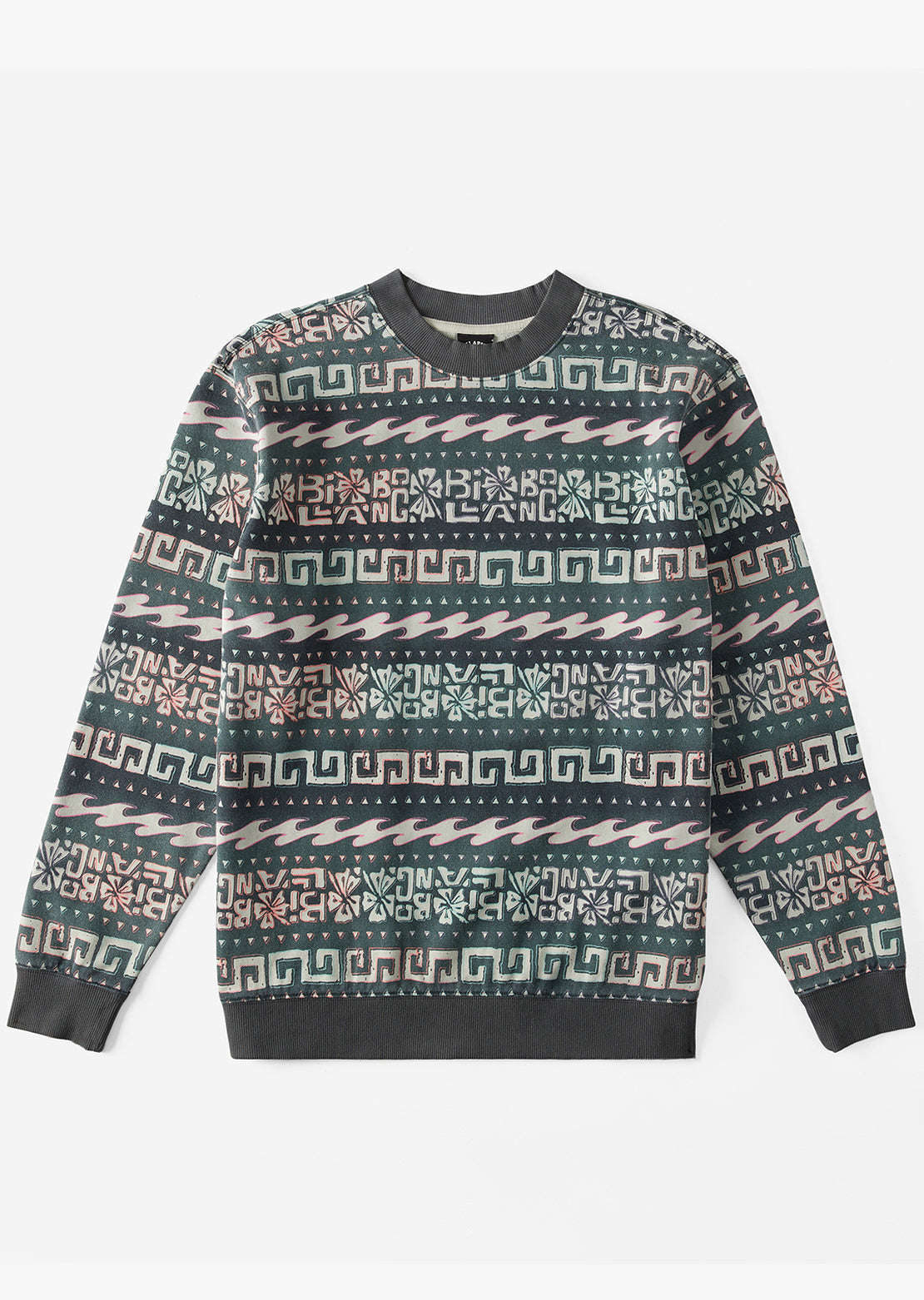 Billabong Men's Halfrack Fleece Crewneck Sweatshirt Black