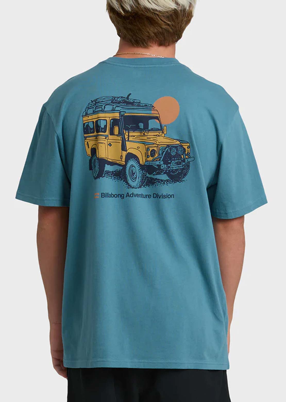Billabong Men's Make Tracks Adiv Premium T-Shirt Vintage Blue