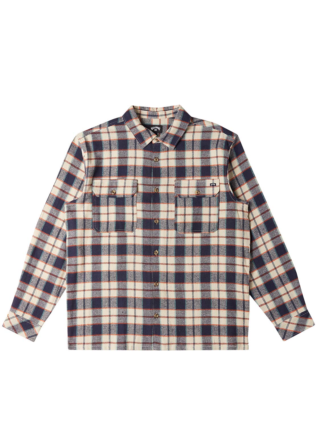 Billabong Men's Offshore Flannel Button Up Shirt Dusty Navy
