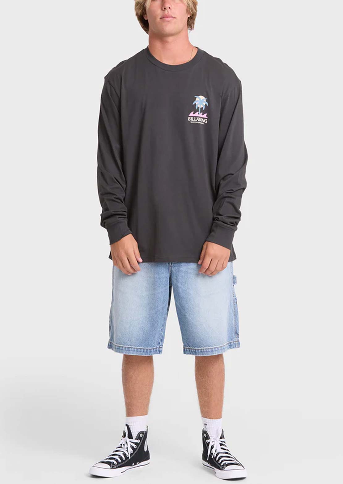 Billabong Men's Portal Premium Long Sleeve Raven