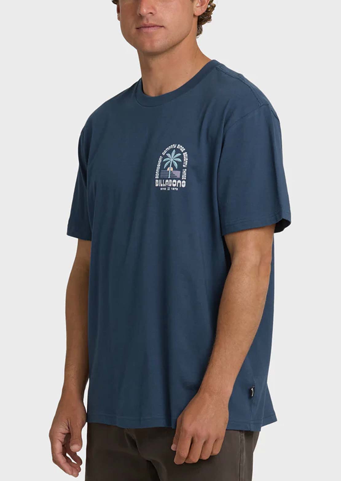 Billabong Men's Portal Premium T-Shirt Dark Denim