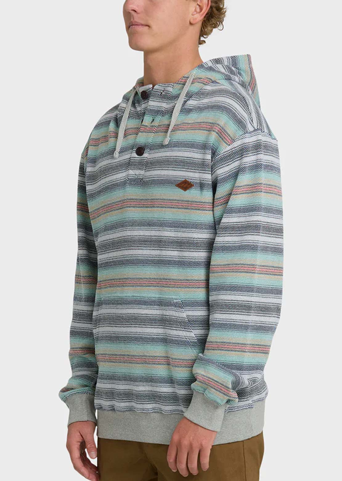 Billabong Men's Rancho Pullover Hood Heather Gray