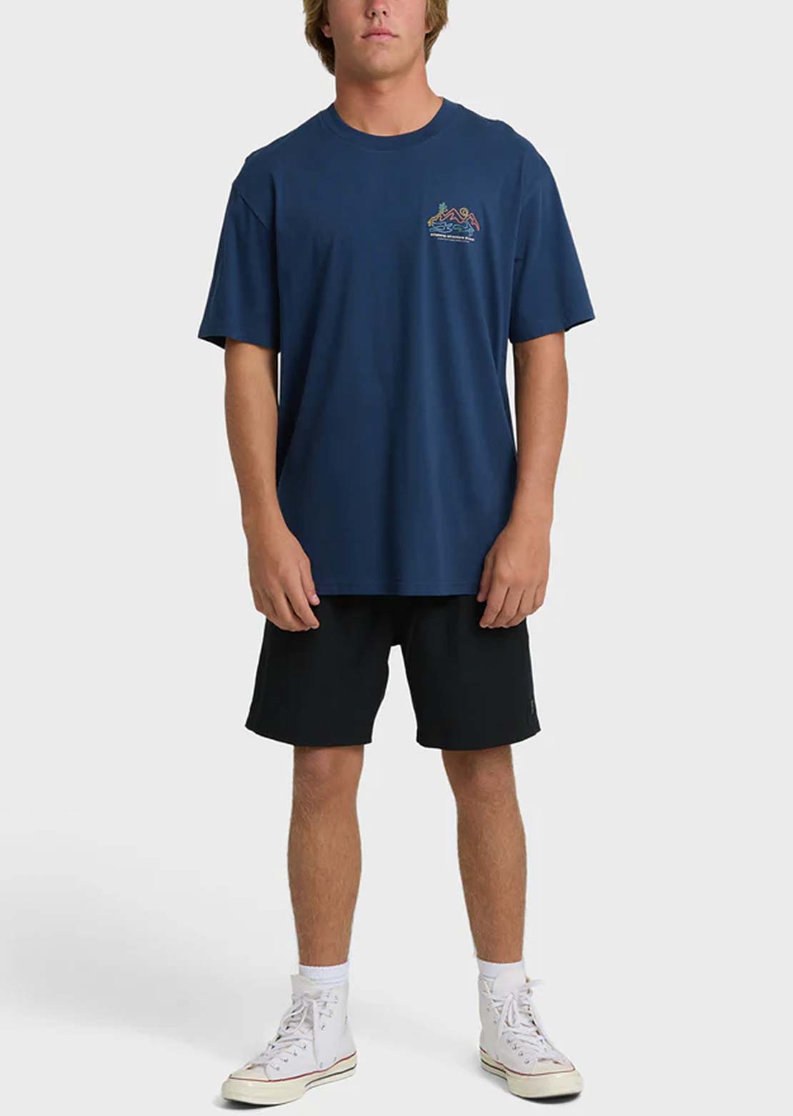 Billabong Men's Range Adiv Premium T-Shirt Dark Blue