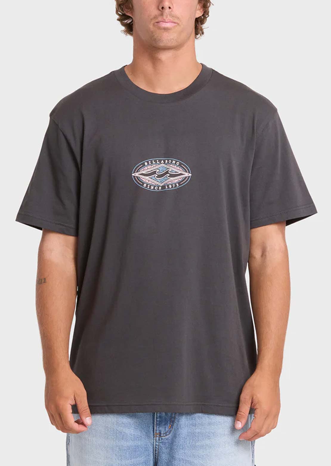 Billabong Men's Rotor Diamonds Premium T-Shirt Raven