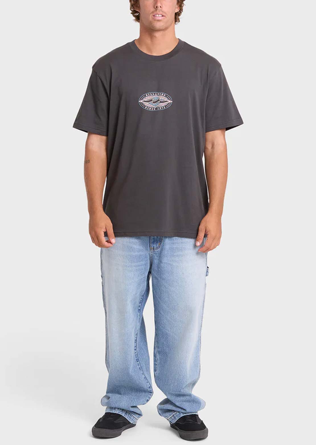 Billabong Men's Rotor Diamonds Premium T-Shirt Raven