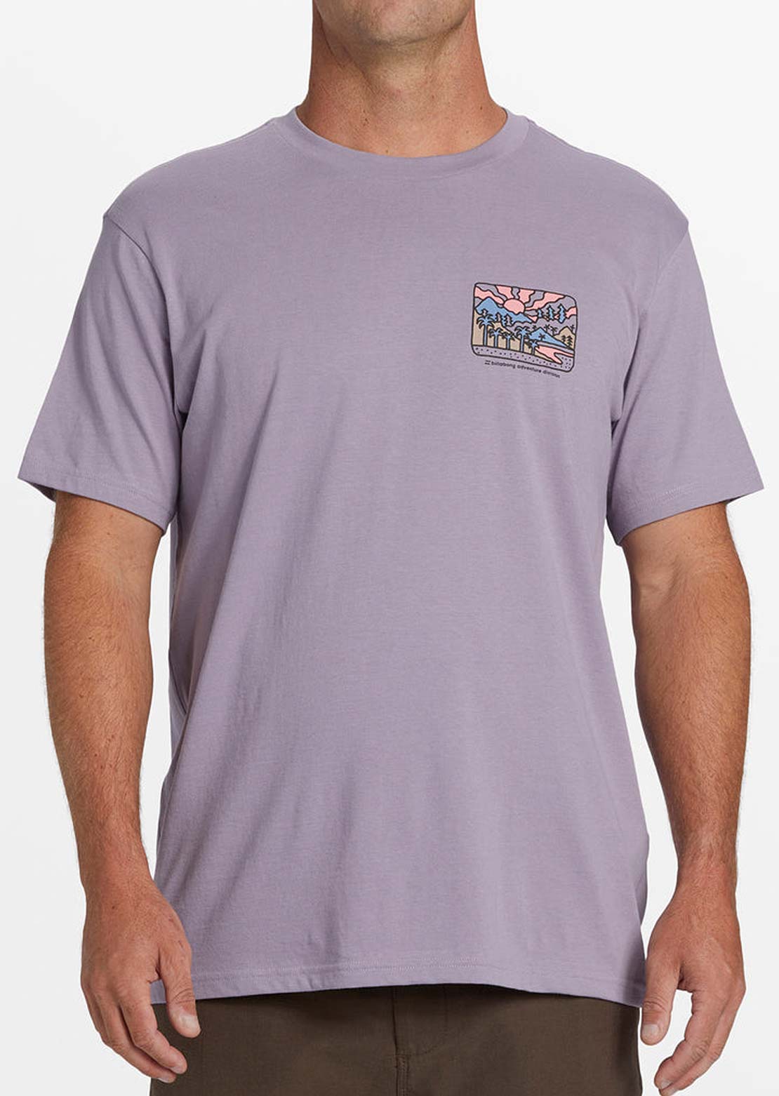 Billabong Men&#39;s Shine T-Shirt Purple Ash