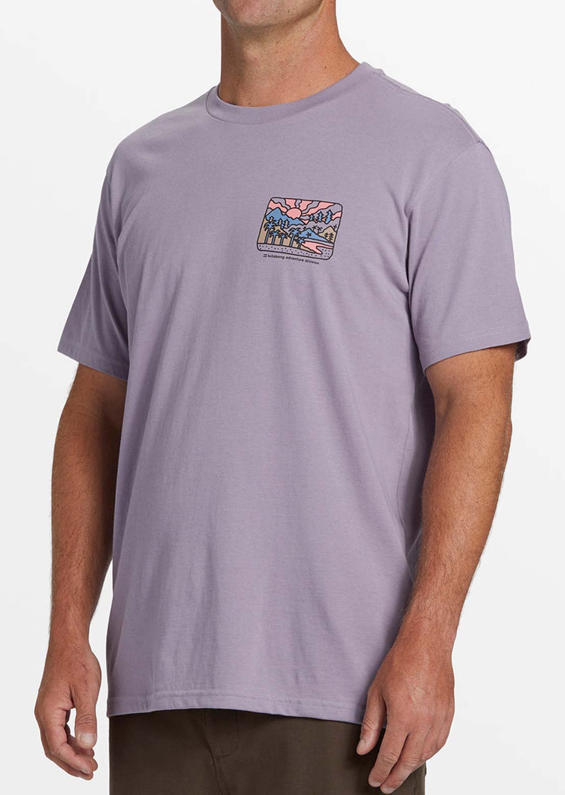 Billabong Men&#39;s Shine T-Shirt Purple Ash