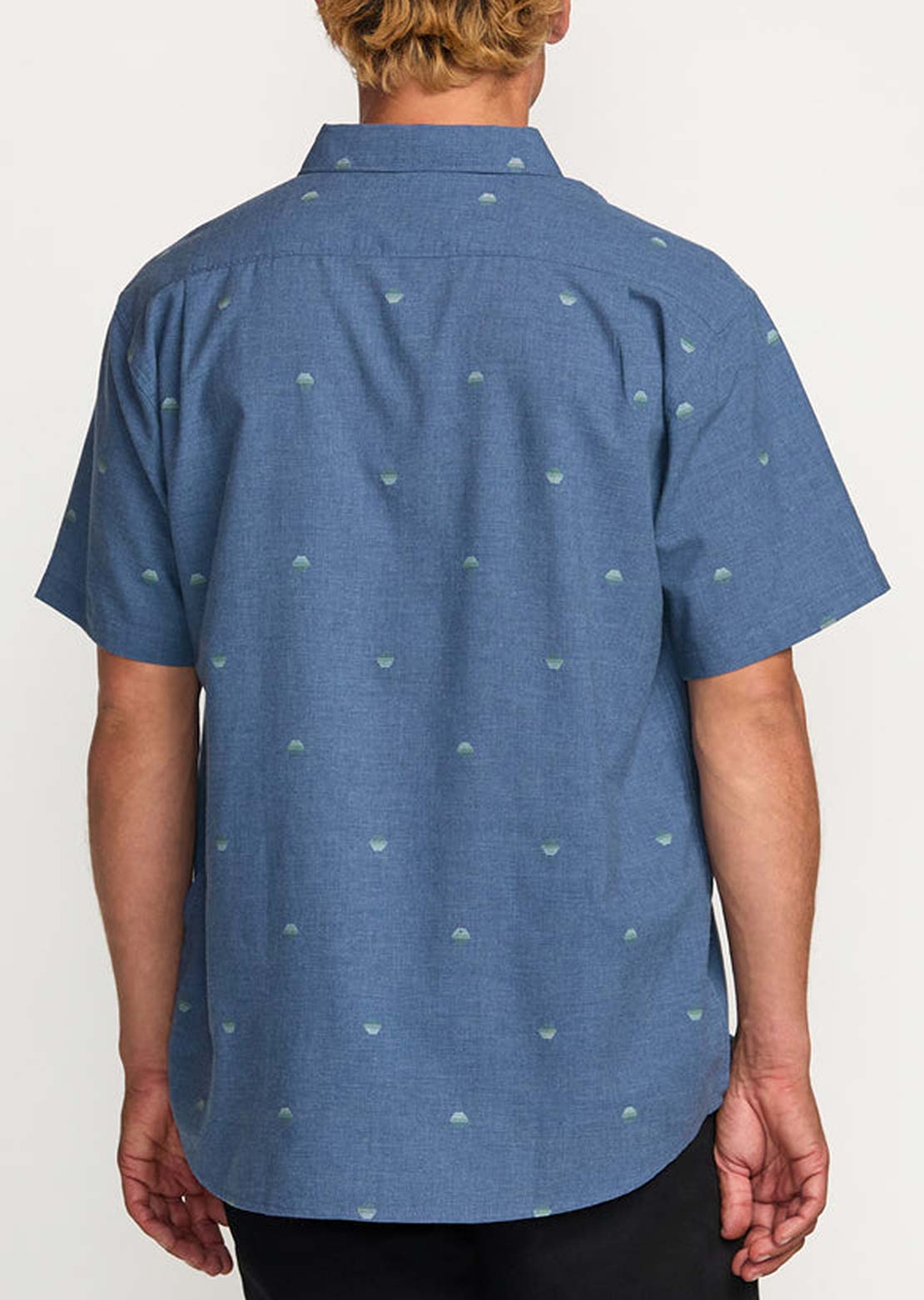 Billabong Men's Split Pill OG Button Up Shirt Deep Blue