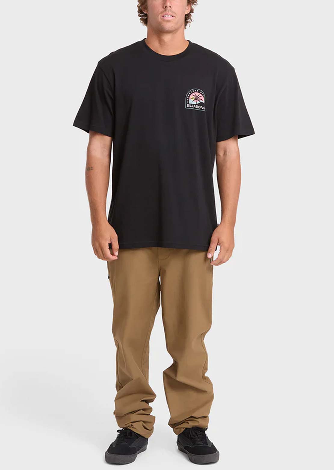 Billabong Men's Sun Down Premium T-Shirt Black