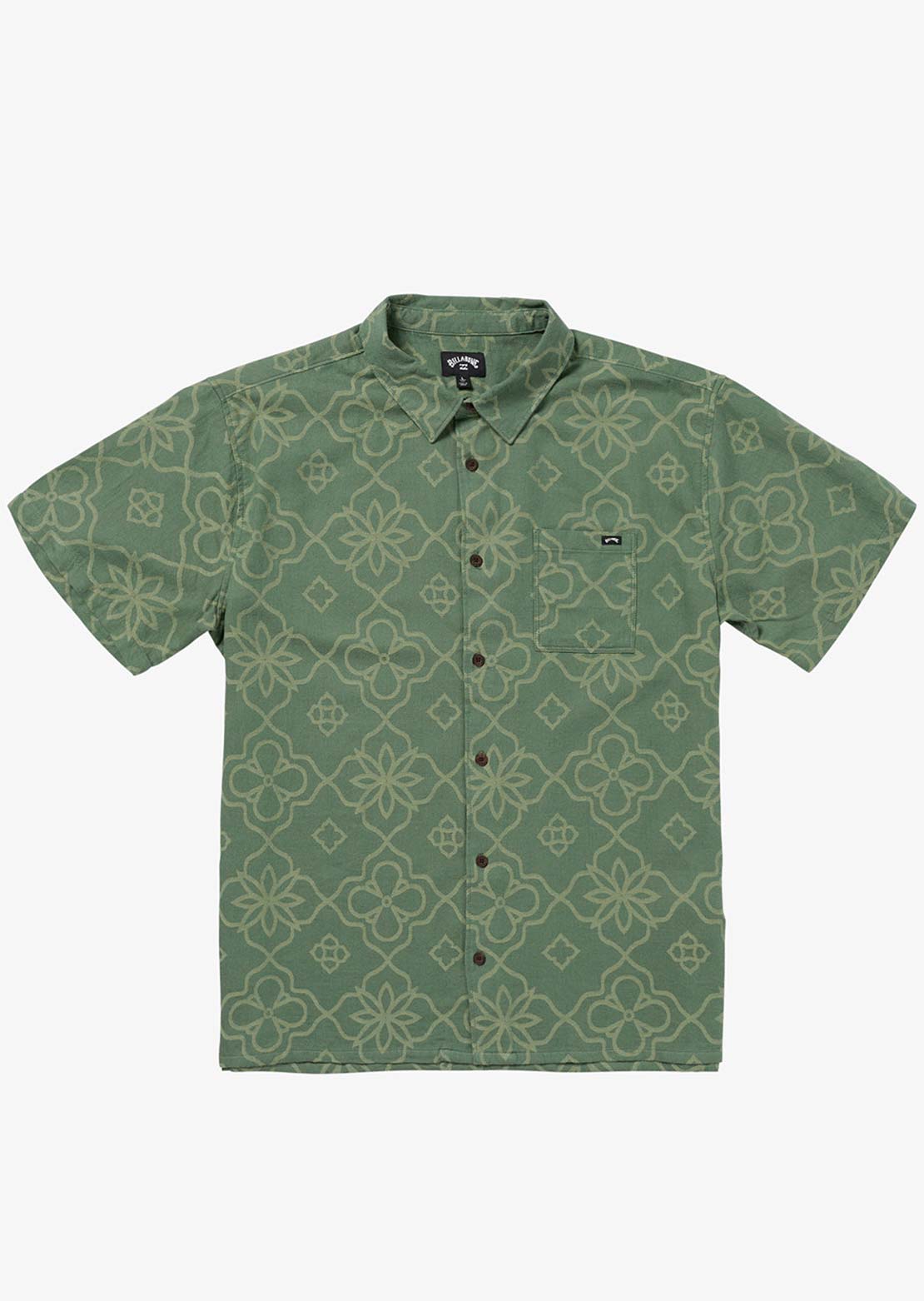 Billabong Men's Sundays Jacquard Button Up Shirts Dark Slate