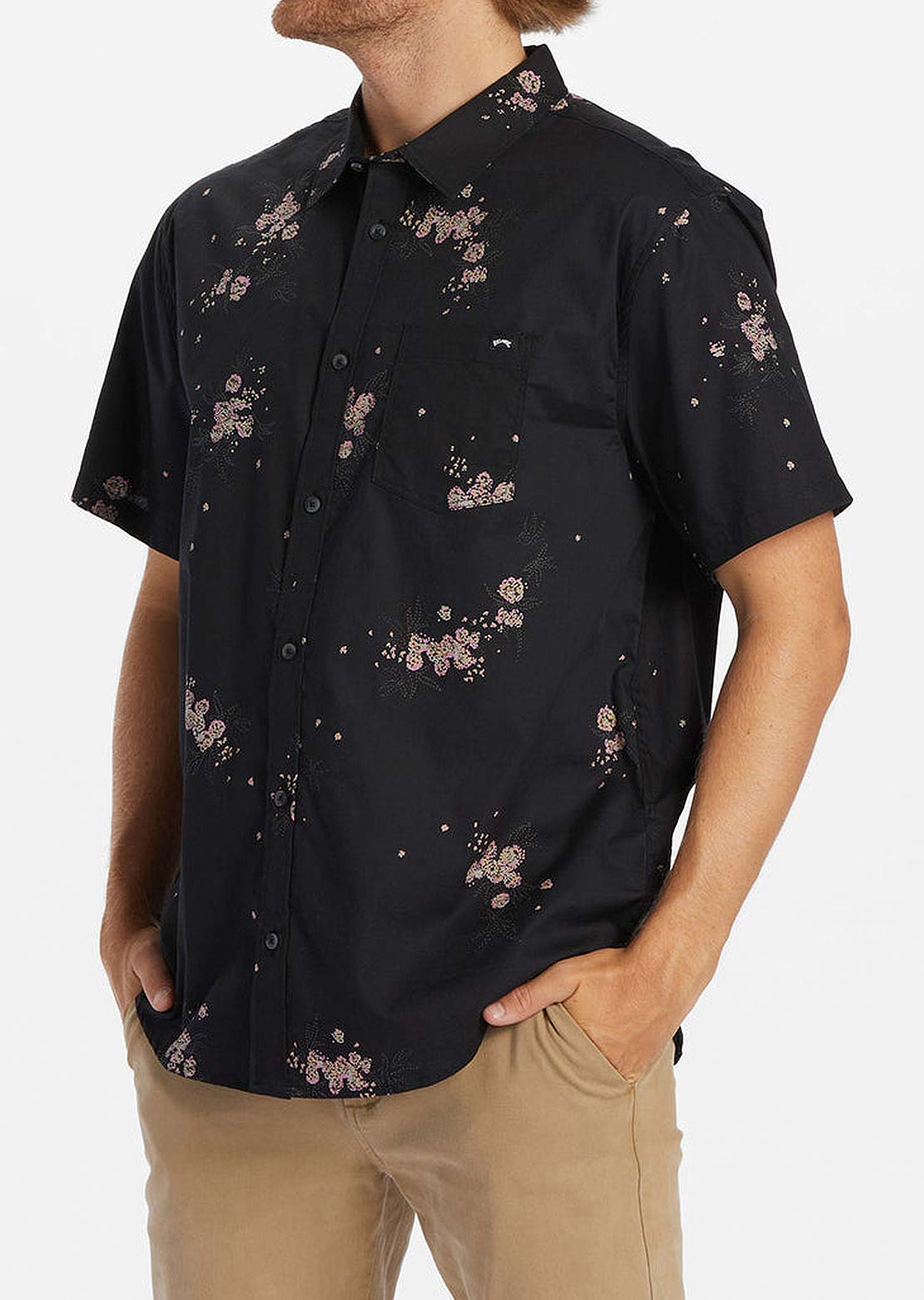 Billabong Men's Sundays Mini Button Up Shirt Phantom