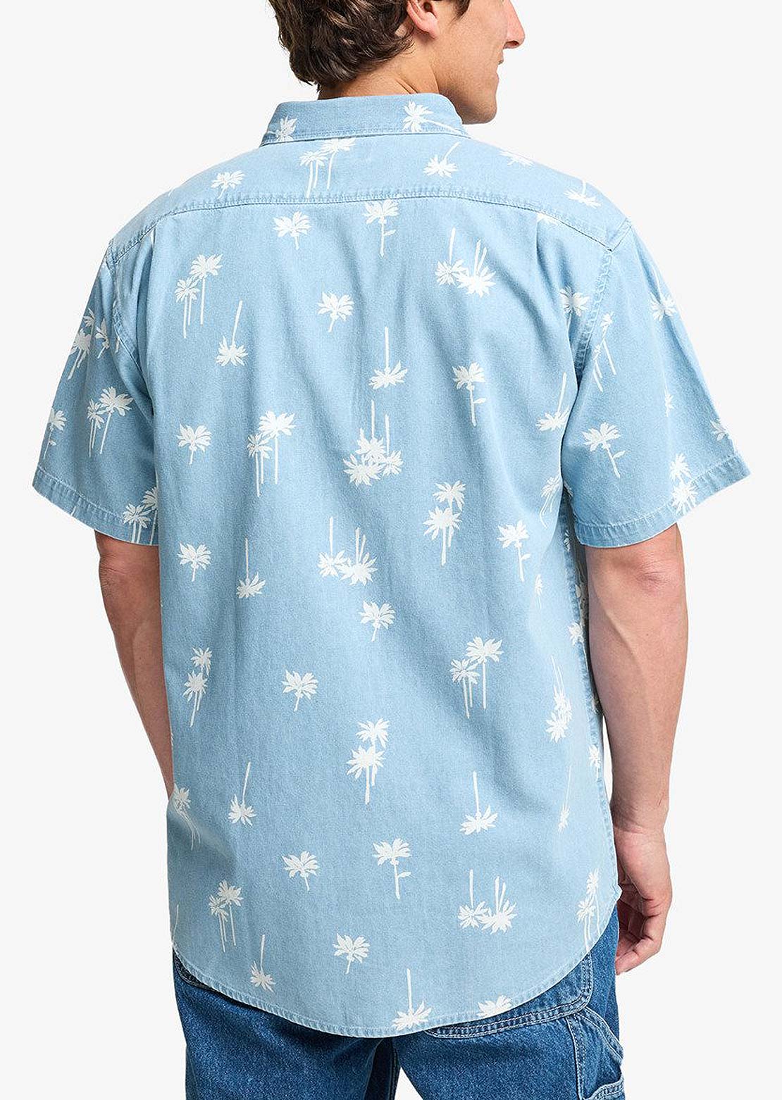 Billabong Men's Sundays Mini Button Up Shirt Corydalis Blue