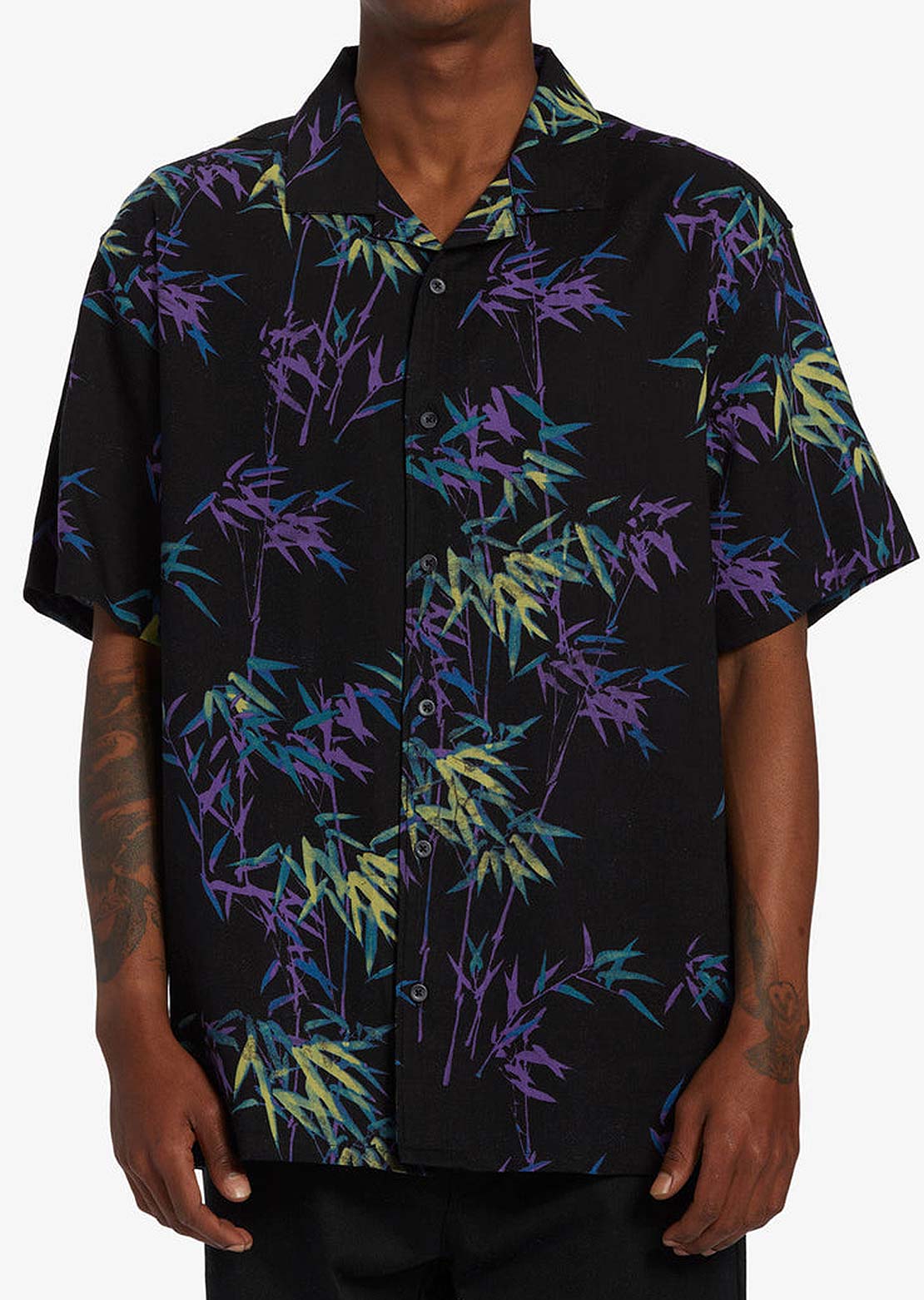 Billabong Men's Sundays Vacay Button Up Shirts Washed Violet