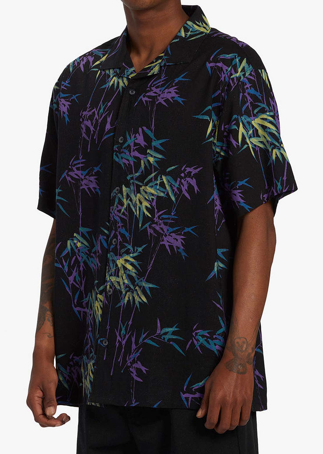 Billabong Men's Sundays Vacay Button Up Shirts Washed Violet