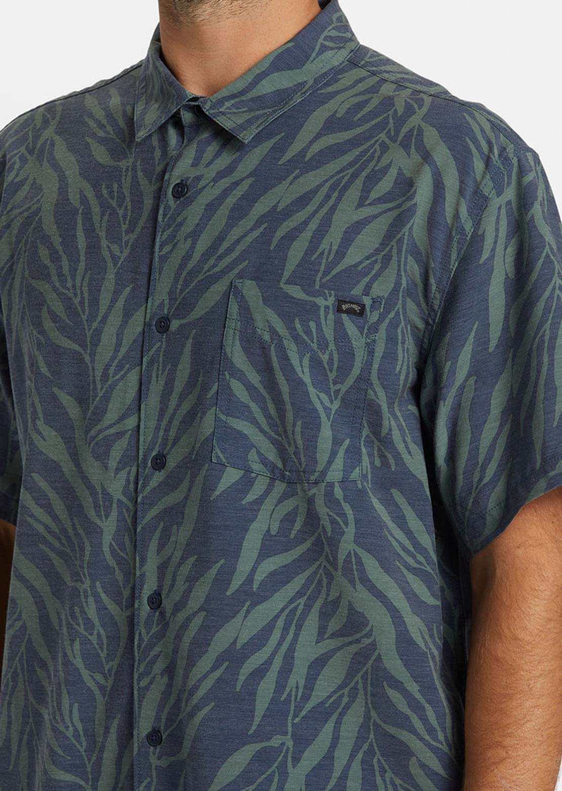 Billabong Men's Surftrek Button Up Shirts Dusty Navy