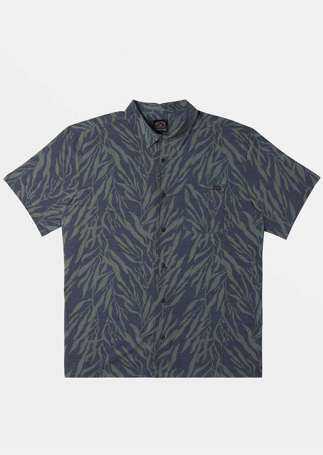 Billabong Men's Surftrek Button Up Shirts Dusty Navy