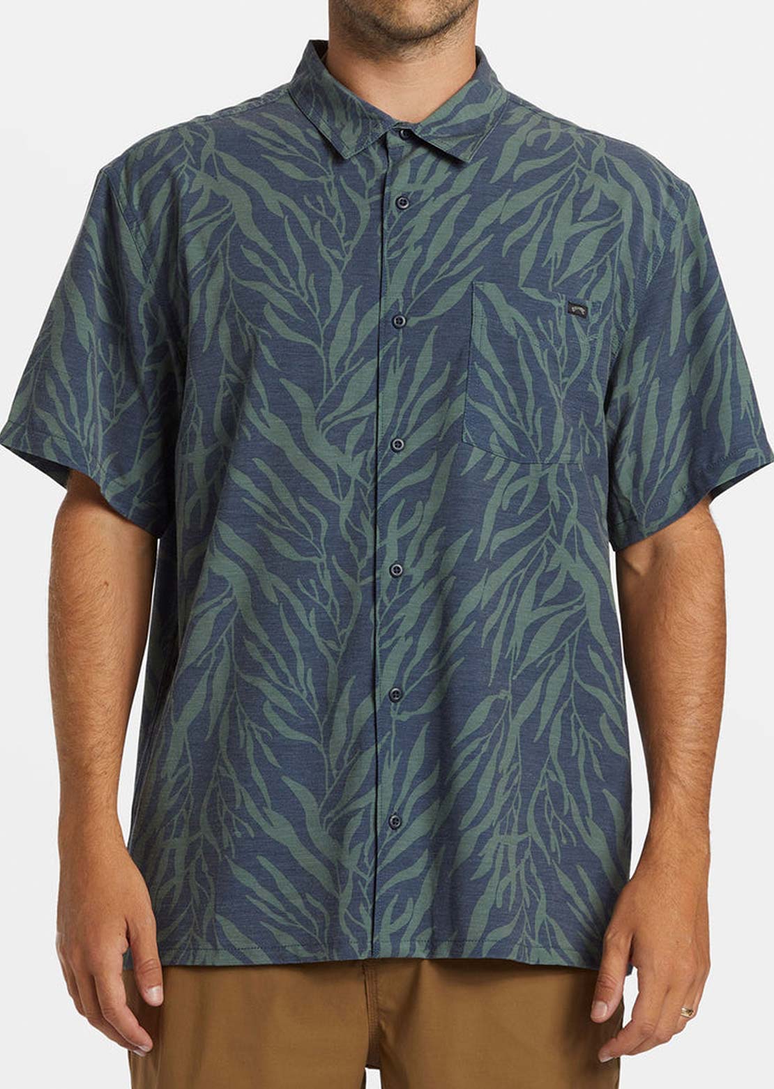 Billabong Men's Surftrek Button Up Shirts Dusty Navy