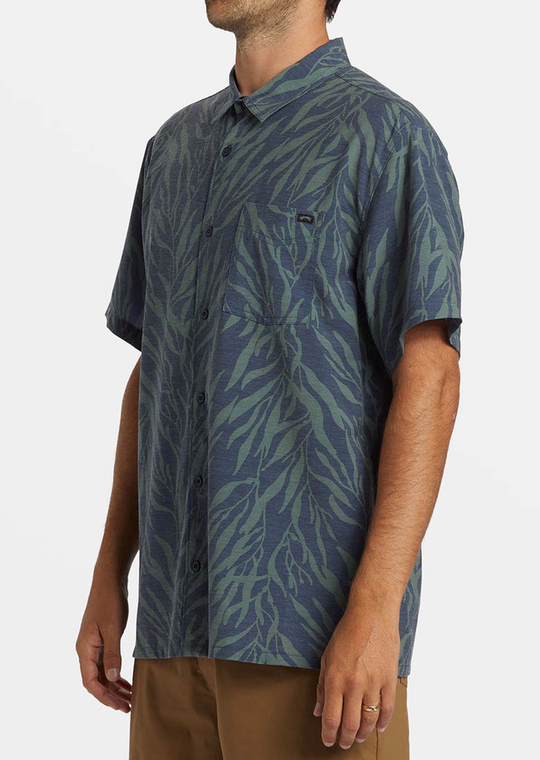 Billabong Men's Surftrek Button Up Shirts Dusty Navy