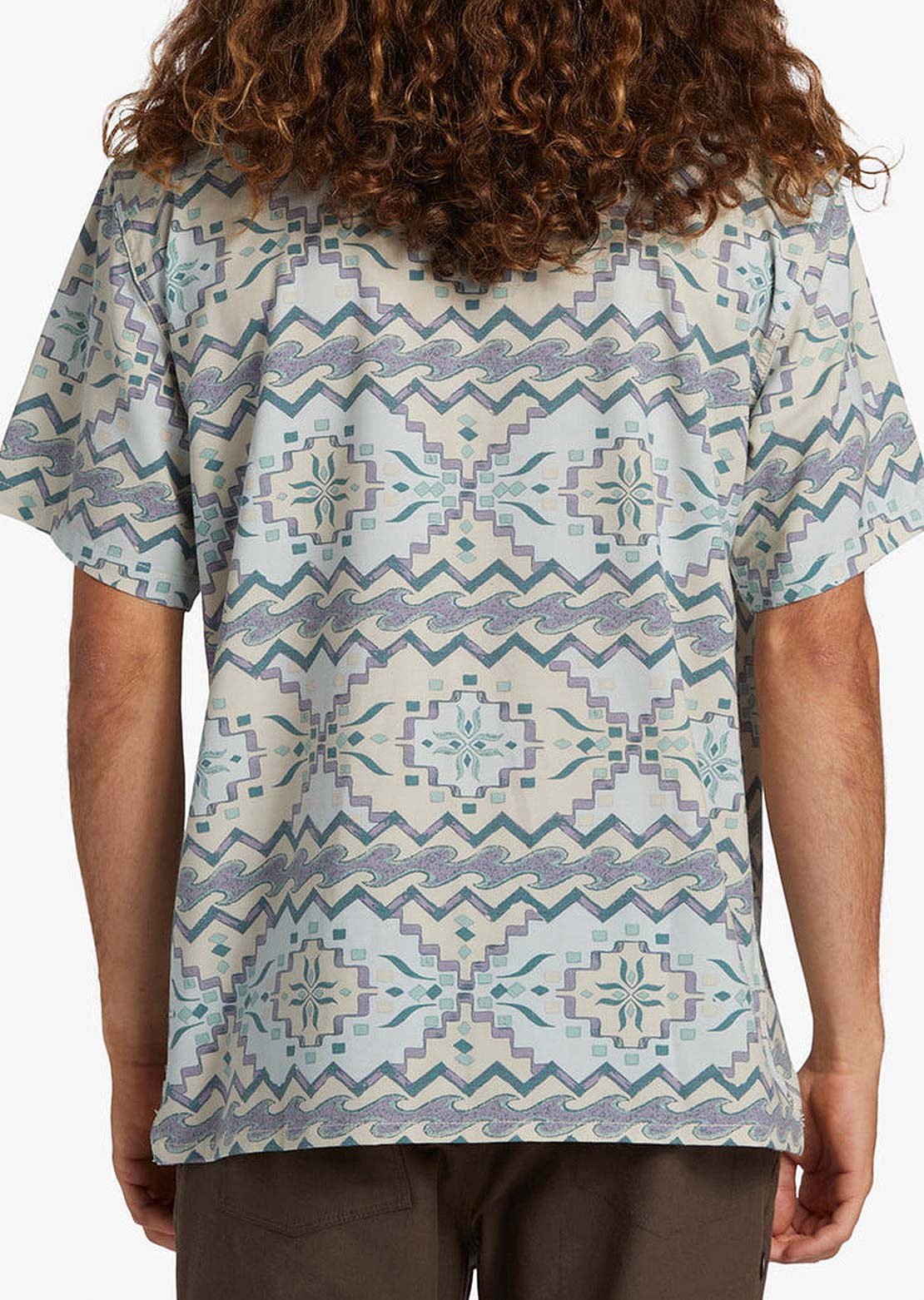 Billabong Men's Surftrek Button Up Shirts Seafoam