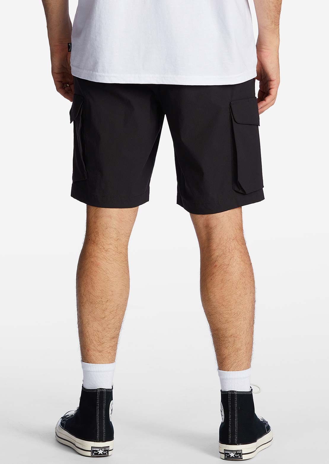 Billabong Men's Surftrek Elastic Cargo Shorts Black