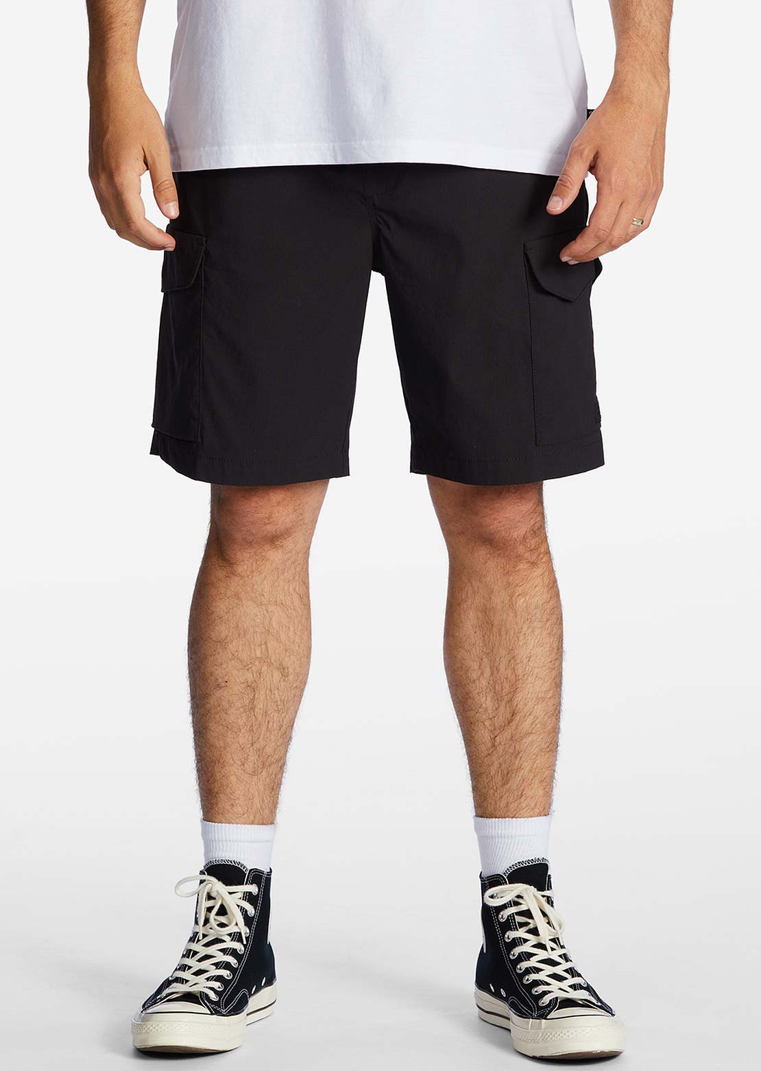 Billabong Men's Surftrek Elastic Cargo Shorts Black