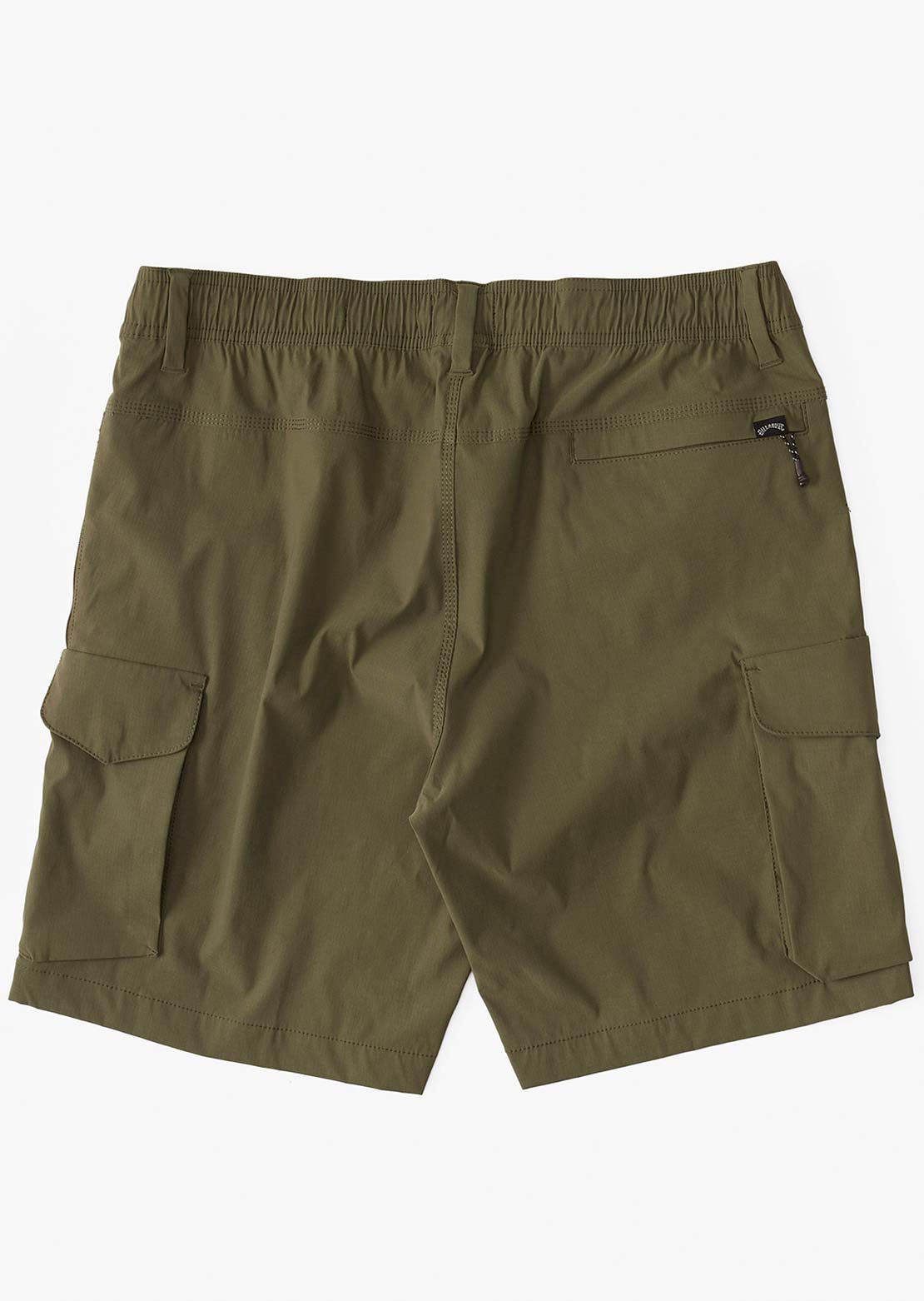 Billabong Men's Surftrek Elastic Cargo Shorts Military