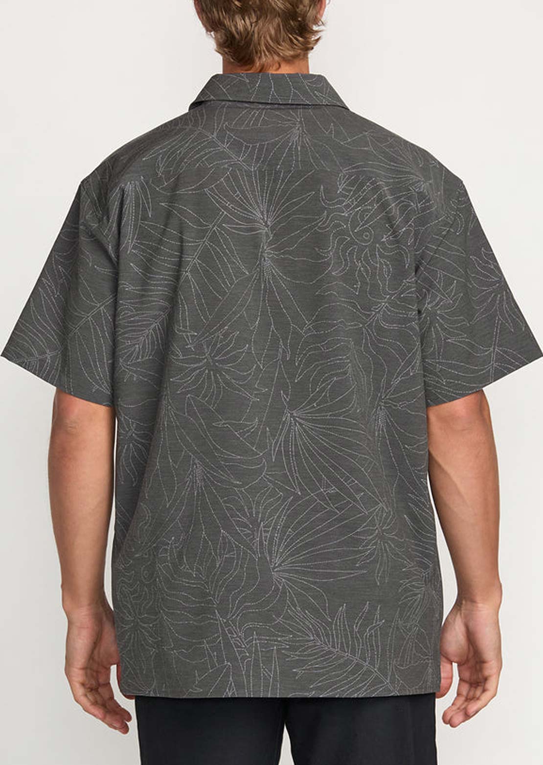 Billabong Men's Surftrek Transit Button Up Shirt Raven