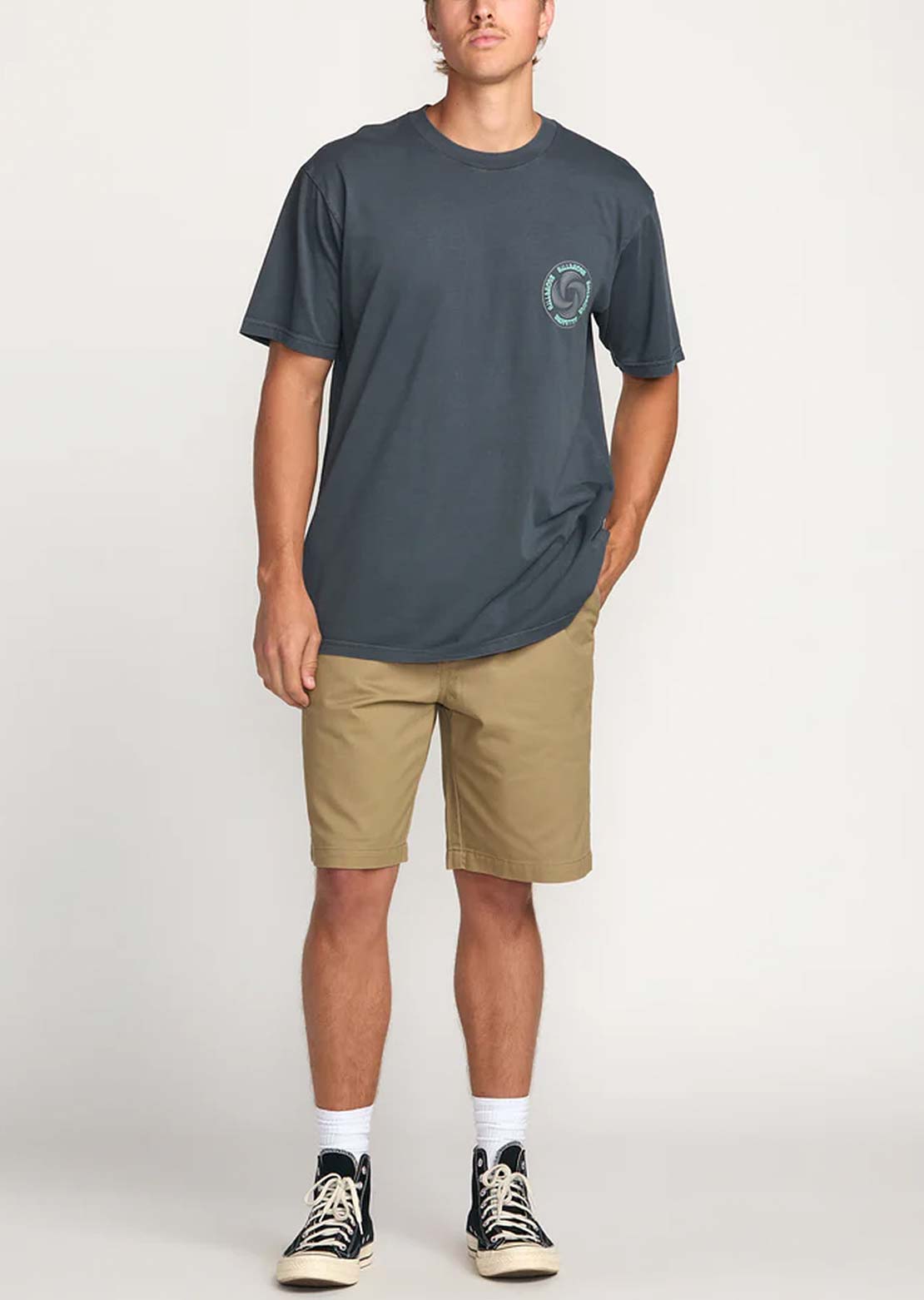 Billabong Men's Swivel Premium T-Shirt Aged Indigo