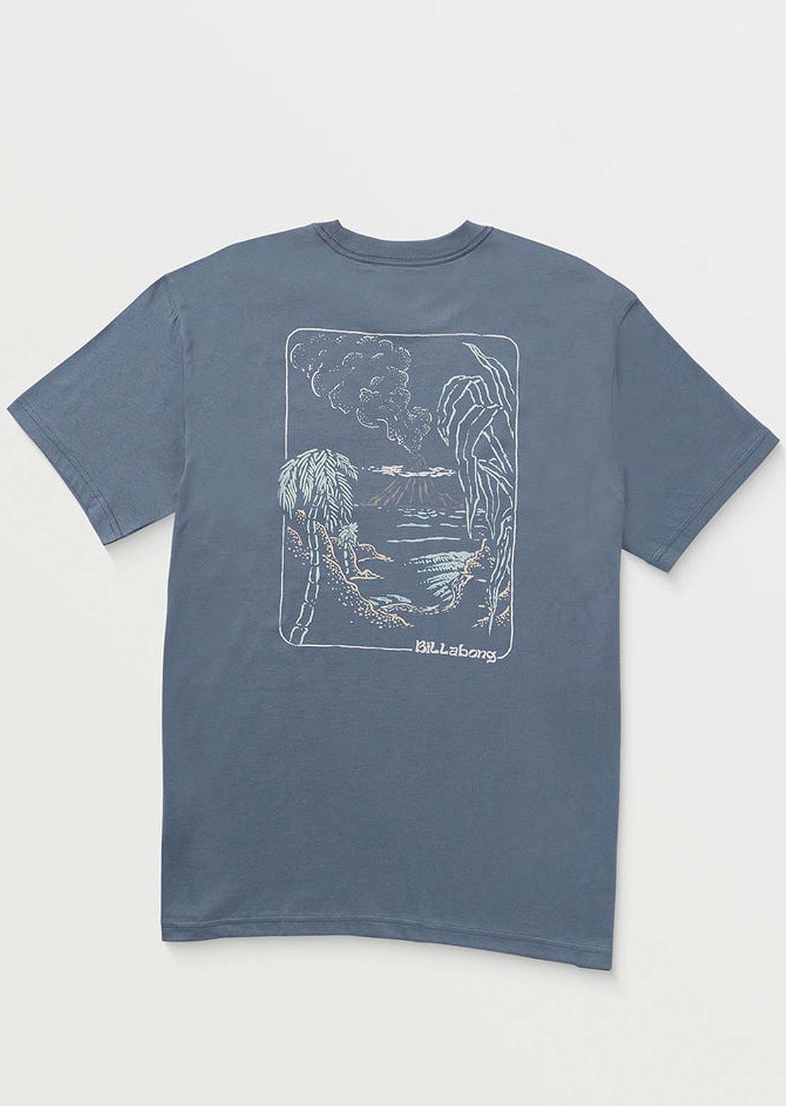 Billabong Men&#39;s Trouble In Paradise Premium T-Shirt Slate Blue