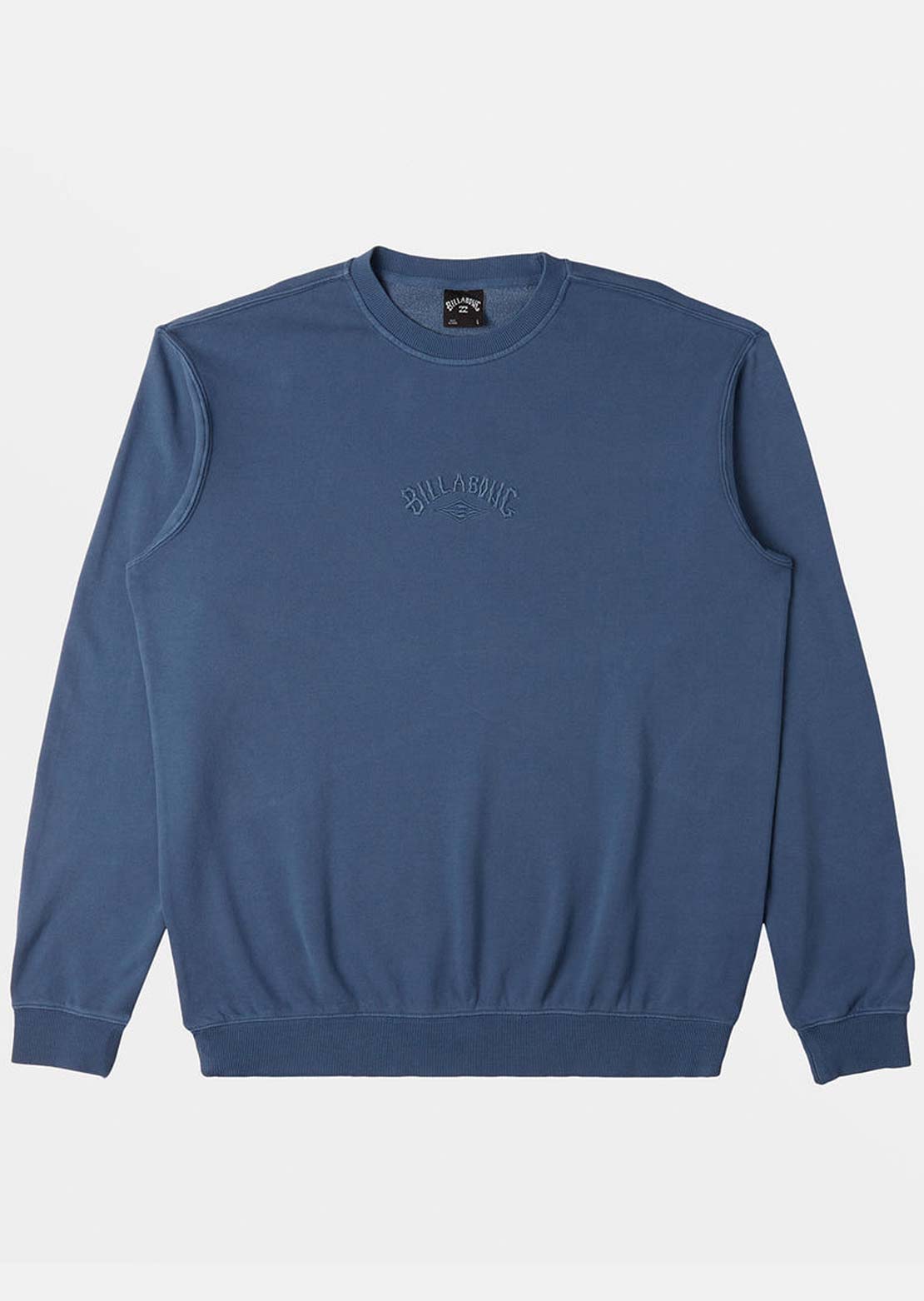 Billabong Men's Wave Washed Crew Fleece Slate Blue