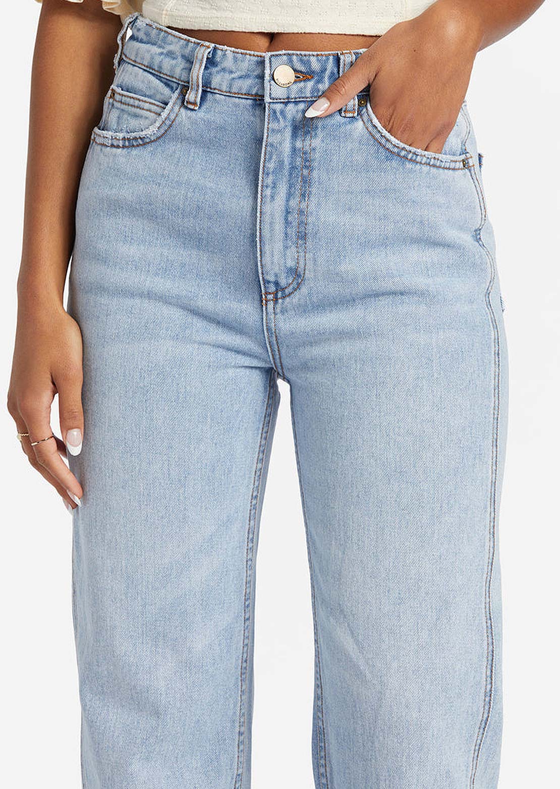Billabong Women&#39;s All Day Straight Pants Blue Surf