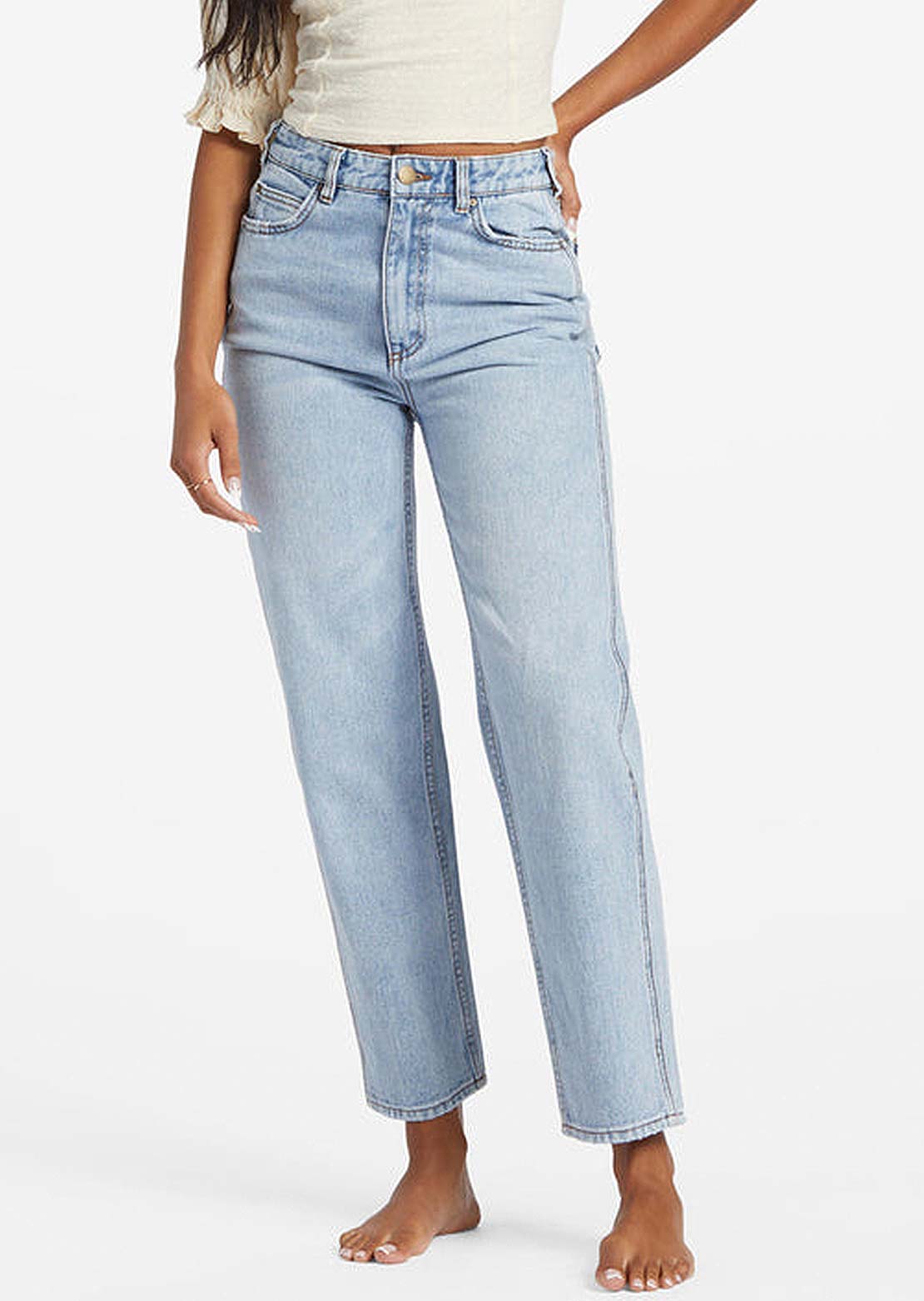 Billabong Women&#39;s All Day Straight Pants Blue Surf