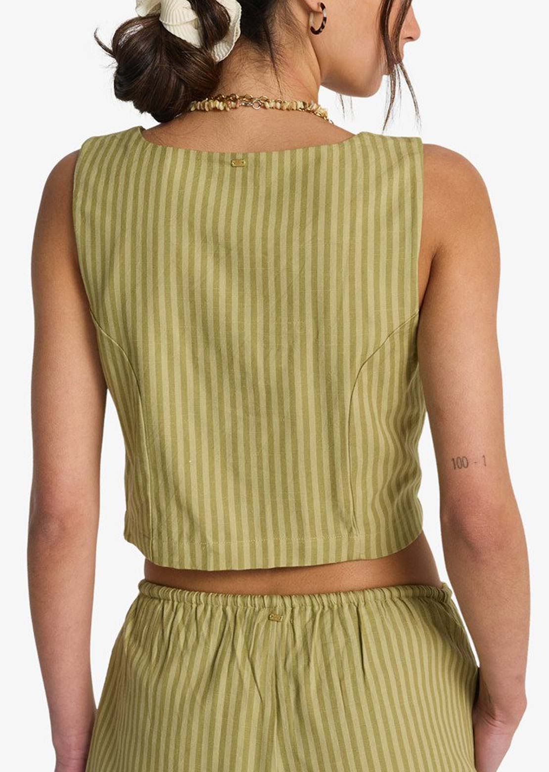 Billabong Women's Another Wave Woven Tank Cedar