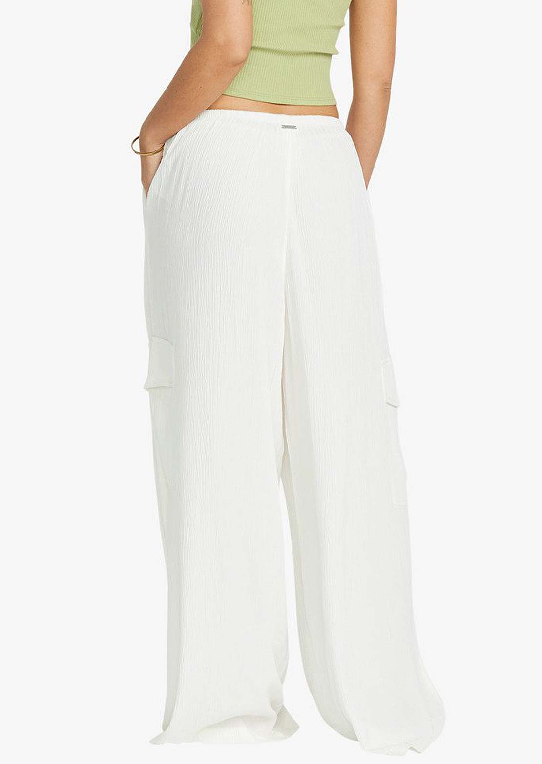 Billabong Women's Beach Babe Cargo Elastic Pants Stencil Wash