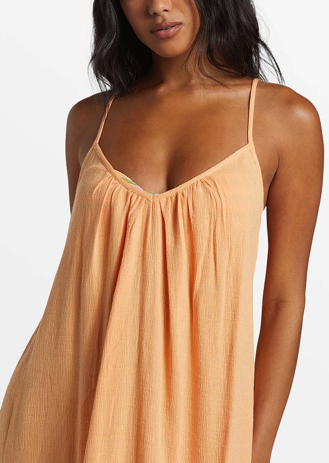 Billabong Women's Beach Vibes Dress Tangy Peach