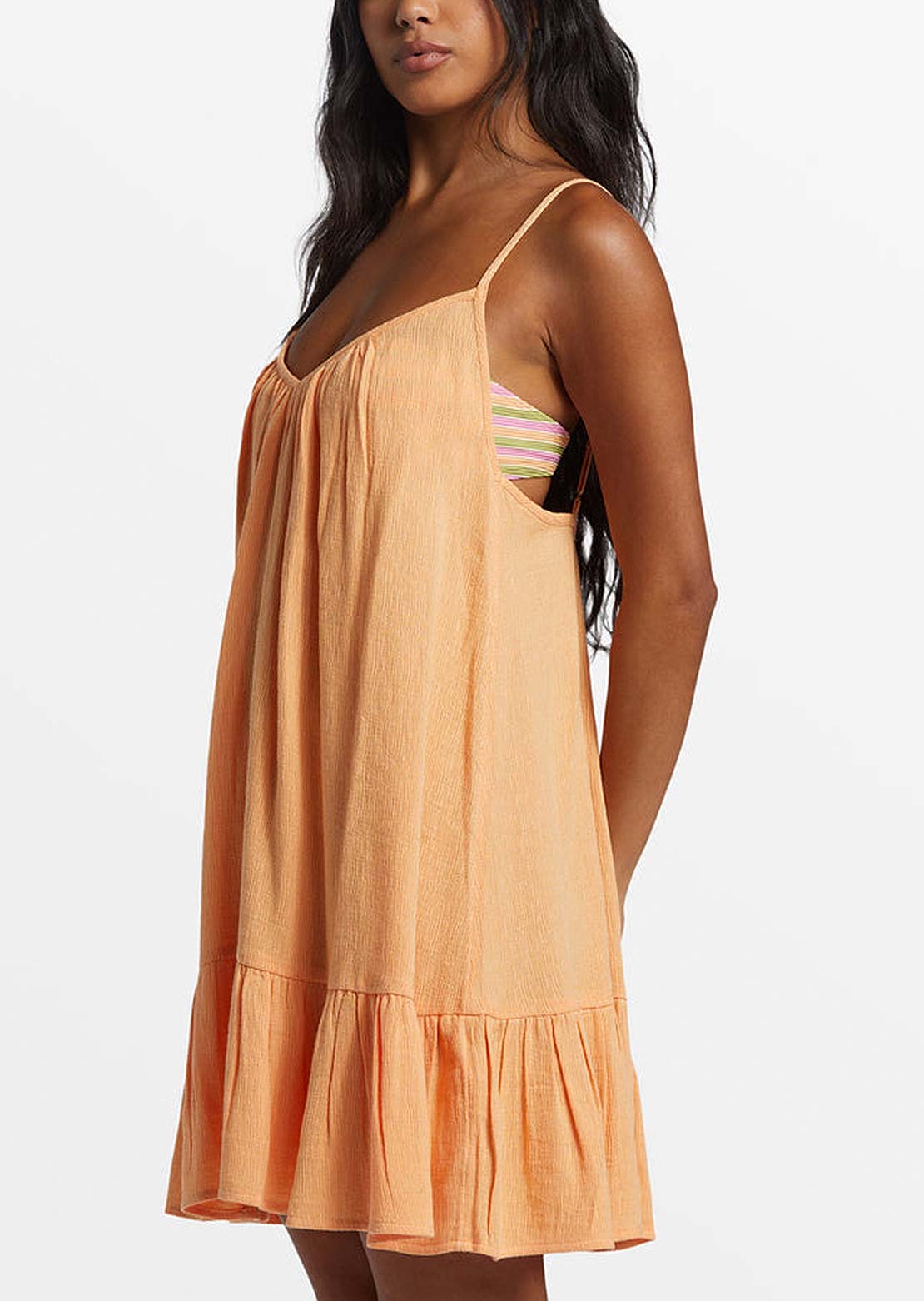 Billabong Women's Beach Vibes Dress Tangy Peach