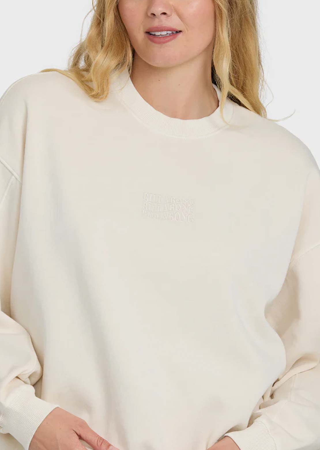 Billabong Women's Bleached Out Kendal Crew Fleece Vanilla